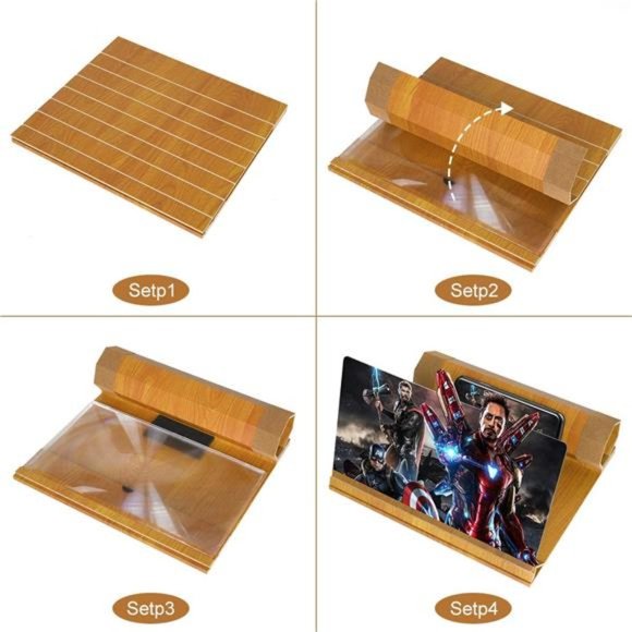 12’’ Screen Magnifier for Smartphone –Mobile Phone 3D Magnifier Projector Screen - Picture 5 of 6